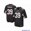 Stylish Nike Arizona Cardinals 39 James Sanders Black Game NFL Jersey