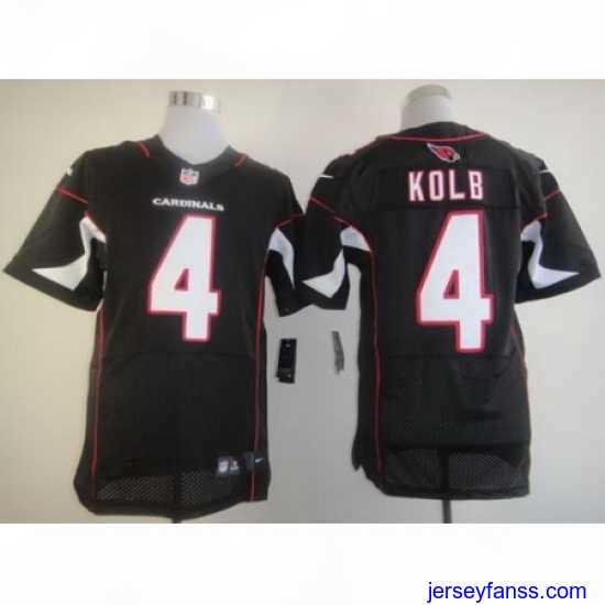 Premium Nike Arizona Cardinals 4 Kevin Kolb Black Elite NFL Jersey
