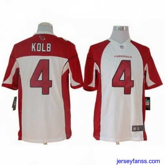 Outstanding Nike Arizona Cardinals 4 Kevin Kolb White Limited NFL Jersey
