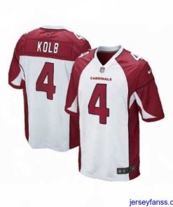 Gorgeous Nike Arizona Cardinals 4 Kevin Kolb white Game NFL Jersey