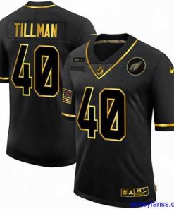 Premium Nike Arizona Cardinals 40 Pat Tillman Black Gold 2020 Salute To Service Limited Jersey