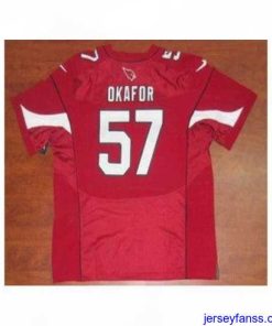 Exclusive Nike Arizona Cardinals 57 Alex Okafor Red Elite NFL Jersey