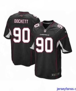 Amazing Nike Arizona Cardinals 90 Darnell Dockett Black Game NFL Jersey