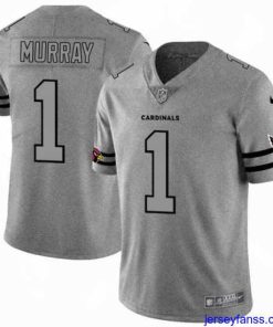 Premium Nike Cardinals 1 Kyler Murray 2019 Gray Gridiron Gray Vapor Untouchable Limited Jersey