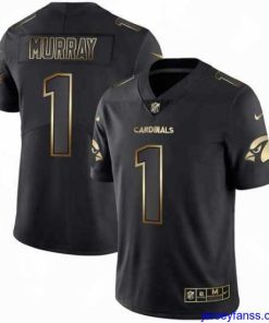 Fantastic Nike Cardinals 1 Kyler Murray Black Gold Vapor Untouchable Limited Jersey