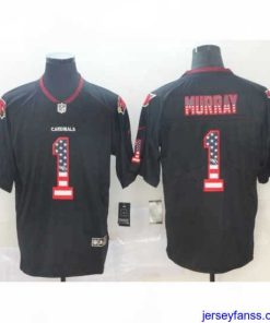 Gorgeous Nike Cardinals 1 Kyler Murray Black USA Flag Fashion Limited Jersey