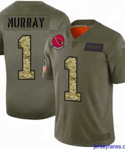 Premium Nike Cardinals 1 Kyler Murray Olive Camo Stitched Football Limited 2019 Salute To Service Jersey