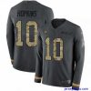 Fantastic Nike Cardinals 10 DeAndre Hopkins Anthracite Salute to Service Stitched NFL Limited Therma Long Sleeve Jersey