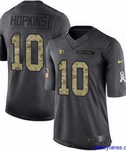 Exclusive Nike Cardinals 10 DeAndre Hopkins Black Stitched NFL Limited 2016 Salute to Service Jersey