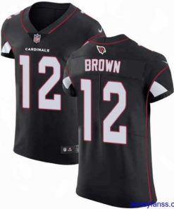 Gorgeous Nike Cardinals #12 John Brown Black Alternate Mens Stitched NFL Vapor Untouchable Elite Jersey