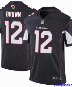 Fantastic Nike Cardinals #12 John Brown Black Alternate Mens Stitched NFL Vapor Untouchable Limited Jersey
