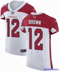 Fantastic Nike Cardinals #12 John Brown White Mens Stitched NFL Vapor Untouchable Elite Jersey