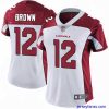 Amazing Nike Cardinals #12 John Brown White Womens Stitched NFL Vapor Untouchable Limited Jersey