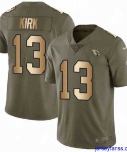 Outstanding Nike Cardinals #13 Christian Kirk Olive Gold Mens Stitched NFL Limited 2017 Salute to Service Jersey