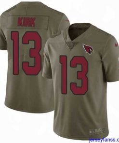 Amazing Nike Cardinals #13 Christian Kirk Olive Stitched NFL Limited 2017 Salute to Service Jersey