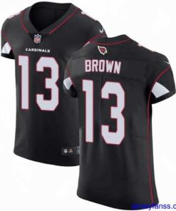 Impressive Nike Cardinals #13 Jaron Brown Black Alternate Mens Stitched NFL Vapor Untouchable Elite Jersey
