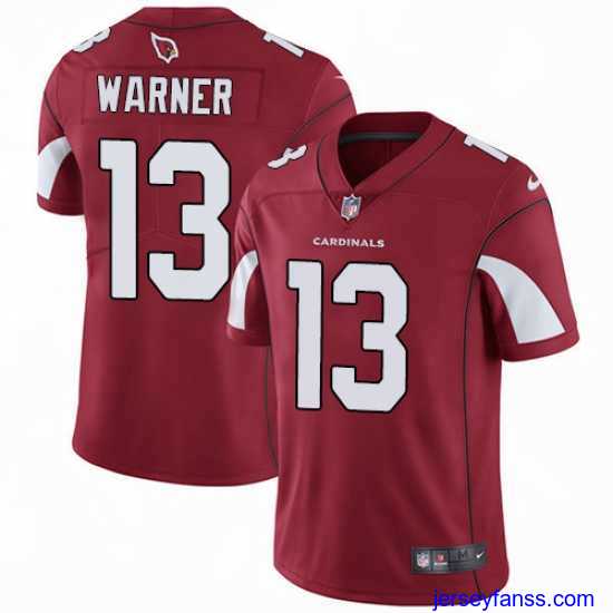 Premium Nike Cardinals #13 Kurt Warner Red Team Color Mens Stitched NFL Vapor Untouchable Limited Jersey
