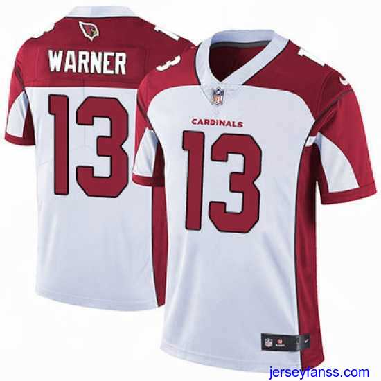 Gorgeous Nike Cardinals #13 Kurt Warner White Mens Stitched NFL Vapor Untouchable Limited Jersey