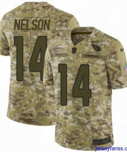 Premium Nike Cardinals #14 J J Nelson Camo Mens Stitched NFL Limited 2018 Salute to Service Jersey