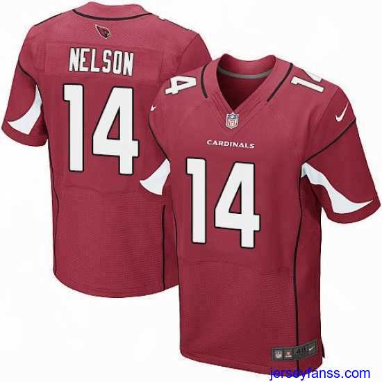 Premium Nike Cardinals #14 J J Nelson Red Team Color Mens Stitched NFL Elite Jersey