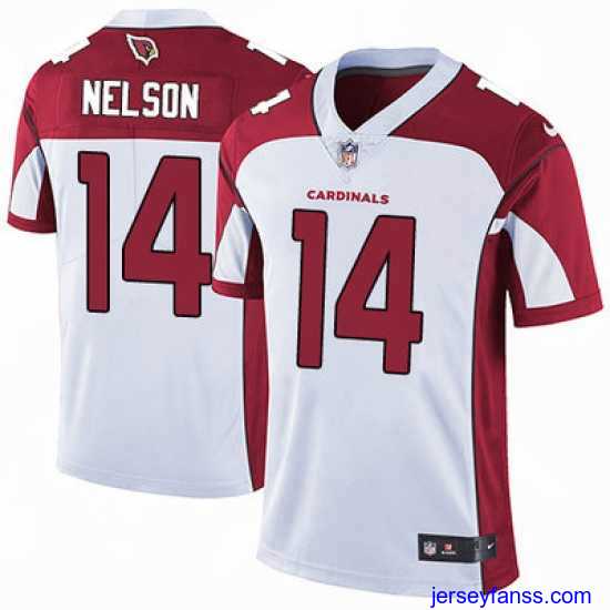 Outstanding Nike Cardinals #14 J J Nelson White Mens Stitched NFL Vapor Untouchable Limited Jersey