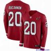 Stylish Nike Cardinals #20 Deone Bucannon Red Team Color Stitched NFL Limited Therma Long Sleeve Jersey