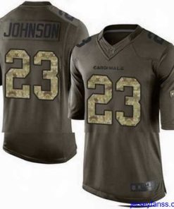 Outstanding Nike Cardinals #23 Chris Johnson Green Mens Stitched NFL Limited Salute to Service Jersey