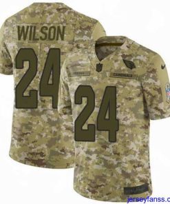 Gorgeous Nike Cardinals #24 Adrian Wilson Camo Mens Stitched NFL Limited 2018 Salute to Service Jersey