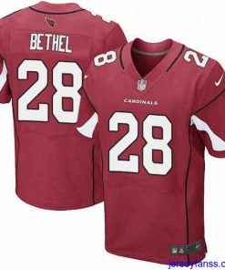 Premium Nike Cardinals #28 Justin Bethel Red Team Color Mens Stitched NFL Elite Jersey