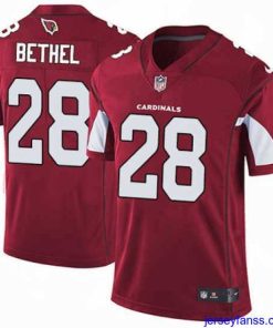 Stylish Nike Cardinals #28 Justin Bethel Red Team Color Mens Stitched NFL Vapor Untouchable Limited Jersey