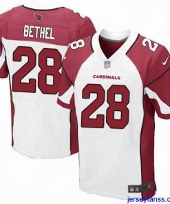 Amazing Nike Cardinals #28 Justin Bethel White Mens Stitched NFL Elite Jersey