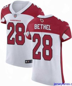 Amazing Nike Cardinals #28 Justin Bethel White Mens Stitched NFL Vapor Untouchable Elite Jersey