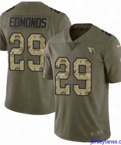 Outstanding Nike Cardinals #29 Chase Edmonds Olive Camo Mens Stitched NFL Limited 2017 Salute to Service Jersey