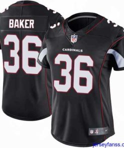 Impressive Nike Cardinals #36 Budda Baker Black Alternate Womens Stitched NFL Vapor Untouchable Limited Jersey
