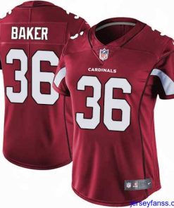Impressive Nike Cardinals #36 Budda Baker Red Team Color Womens Stitched NFL Vapor Untouchable Limited Jersey