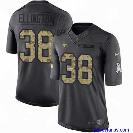 Outstanding Nike Cardinals #38 Andre Ellington Black Mens Stitched NFL Limited 2016 Salute to Service Jersey