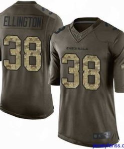 Stylish Nike Cardinals #38 Andre Ellington Green Stitched NFL Limited Salute to Service Jersey