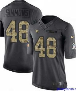 Impressive Nike Cardinals 48 Isaiah Simmons Black Stitched NFL Limited 2016 Salute to Service Jersey