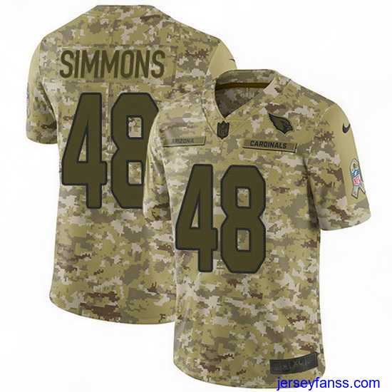 Amazing Nike Cardinals 48 Isaiah Simmons Camo Stitched NFL Limited 2018 Salute To Service Jersey