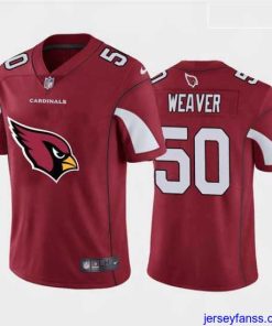 Amazing Nike Cardinals 50 Evan Weaver Red Team Big Logo Vapor Untouchable Limited Jersey