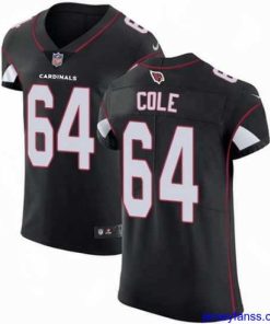 Premium Nike Cardinals #64 Mason Cole Black Alternate Mens Stitched NFL Vapor Untouchable Elite Jersey