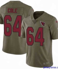 Gorgeous Nike Cardinals #64 Mason Cole Olive Mens Stitched NFL Limited 2017 Salute to Service Jersey