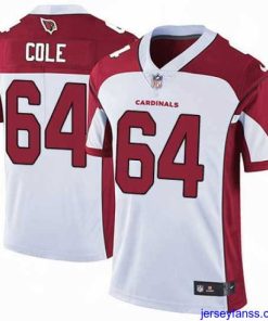 Impressive Nike Cardinals #64 Mason Cole White Mens Stitched NFL Vapor Untouchable Limited Jersey