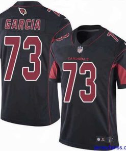 Impressive Nike Cardinals 73 Max Garcia Black Stitched NFL Limited Rush Jersey