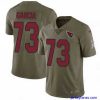 Amazing Nike Cardinals 73 Max Garcia Olive Stitched NFL Limited 2017 Salute To Service Jersey