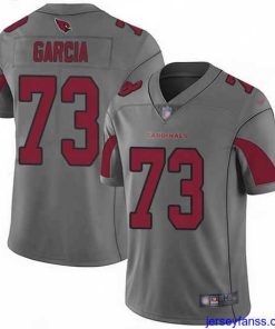 Amazing Nike Cardinals 73 Max Garcia Silver Stitched NFL Limited Inverted Legend Jersey