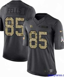 Exclusive Nike Cardinals #85 Darren Fells Black Mens Stitched NFL Limited 2016 Salute to Service Jersey
