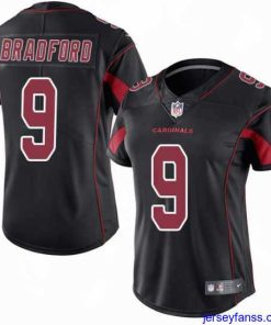 Exclusive Nike Cardinals #9 Sam Bradford Black Womens Stitched NFL Limited Rush Jersey