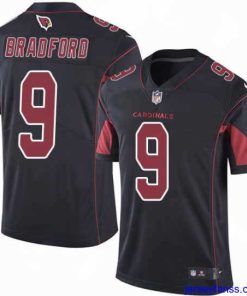 Impressive Nike Cardinals #9 Sam Bradford Black Stitched NFL Limited Rush Jersey