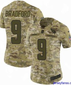 Fantastic Nike Cardinals #9 Sam Bradford Camo Stitched NFL Limited 2018 Salute to Service Jersey